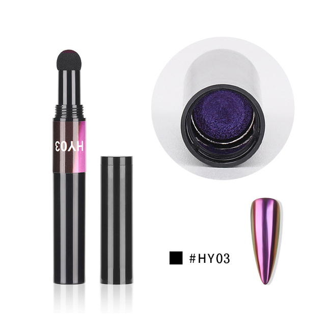 Double Color Fluorescent Nail Dipping Powder Pencil Cushion Polish Nail Art DIY Glow Effet Party Pigment Eye Shadow Use