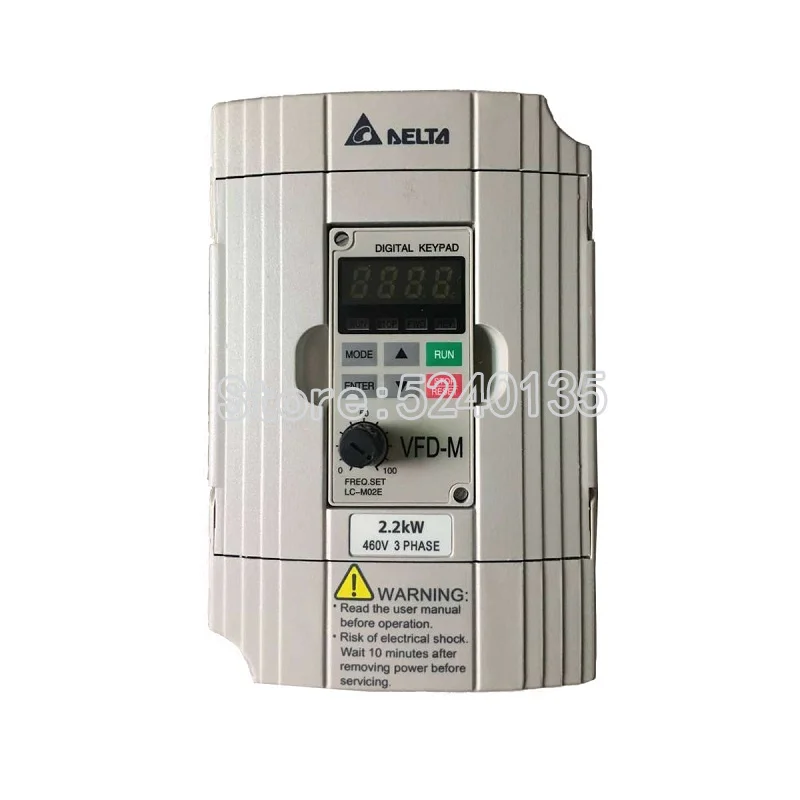 

New original Delta VFD-M series ultra low noise mini 3-Phase VFD015M43B 2.2KW 380V inverter