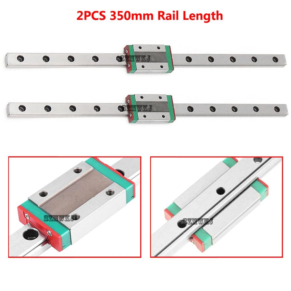 MGN12H Miniature Linear Guide Rail Slider Mini Motion Steel Sliding Block