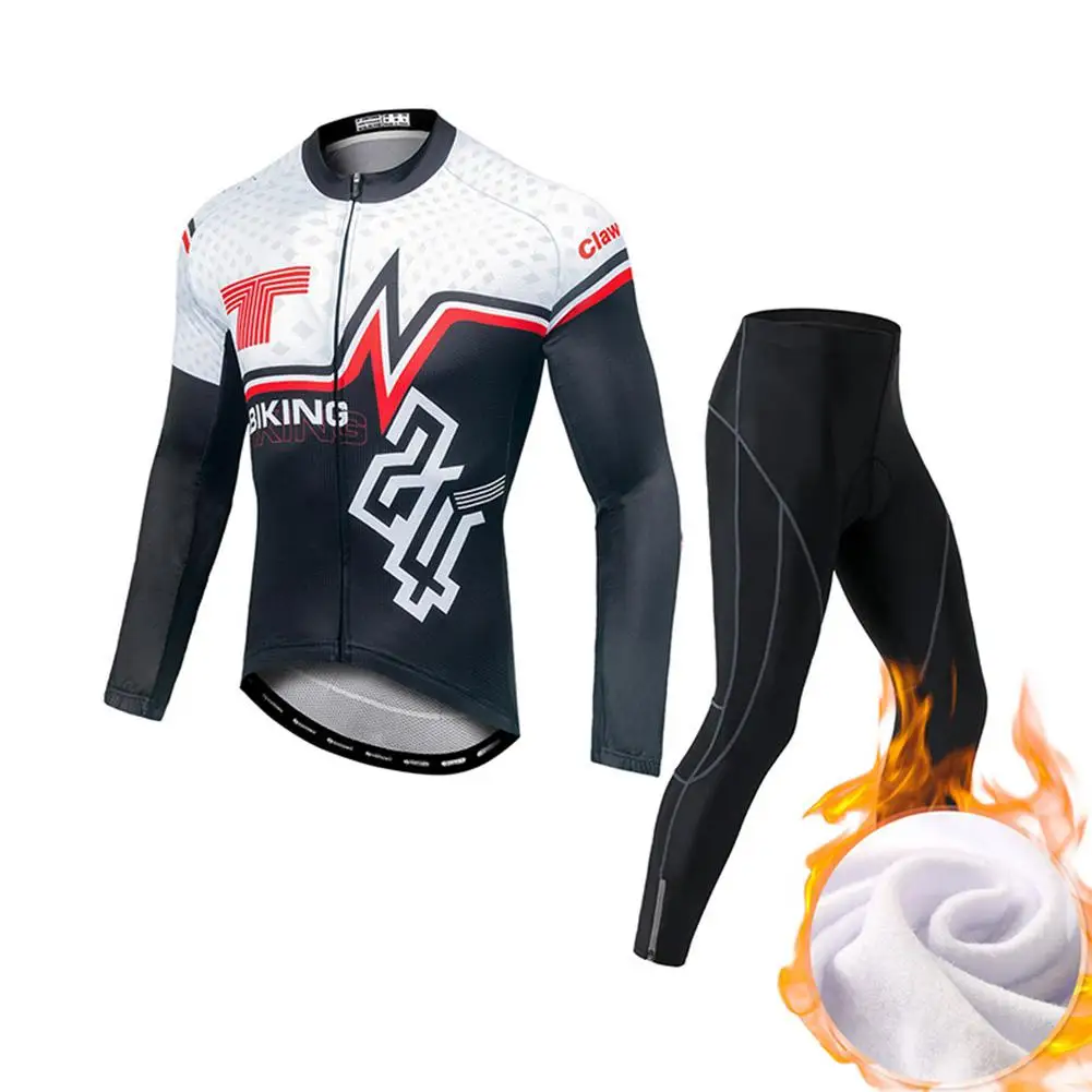 

Cycling Clothes Autumn Winter Thicken Cycling Clothes Riding Top and Pants Summer Female Cycling Suit