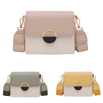 

Summer Color Matching Broadband Female Bag New Wild Single Shoulder Messenger Bag Fashion Scarf Small Square Bag Green