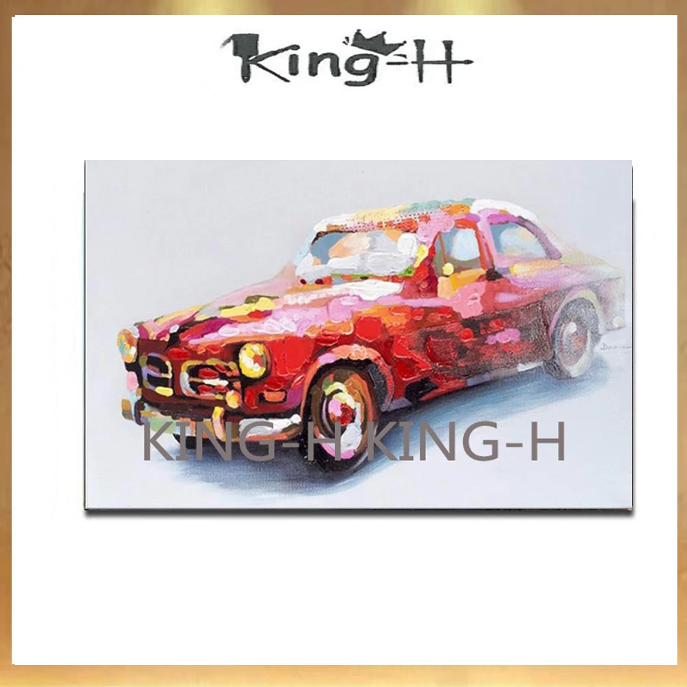 Pintura al óleo pintada a mano pintura de coche de alta calidad y el mejor  precio en el lienzo de hermosas pinturas de coche para decorar el|Pintura y  caligrafía| - AliExpress