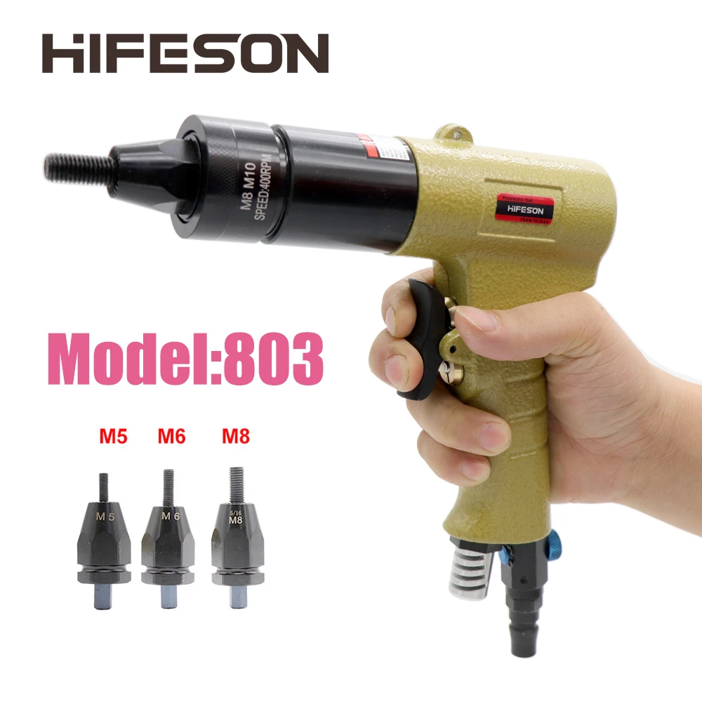HF 803 M5 M6 M8 Pneumatic Air Rivet Nut Guns Insert threaded Pull