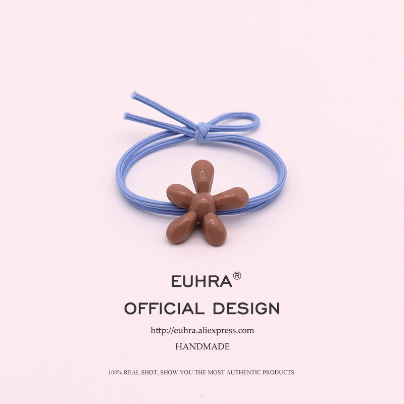 EUHRA 5 цветов цветок подсолнуха Лепесток Форма цветочные девушки женские эластичные ленты для волос Детские резинки сильный эластичный