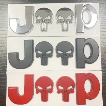 

3D Metal for JEEP Premium Car Side Fender Rear Trunk Emblem Badge Sticker Decals for Chrysler JEEP Grand Cherokee Wrangler Compa