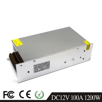 

DC12V Power Supply 100A 1200W Switch Power Adapter Driver Transformer 110V 220V AC To DC 12V SMPS for Led Light Lamp 3D Printer