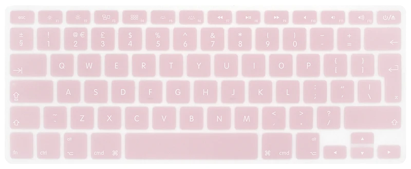New Opaque Pink EU версия протектор силиконовой клавиатуры для ноутбука Macbook Air 13 A1466 A1369 Pro 13 A1278 15 A1286 retina 13,3 A1502 A1425 15,4 A1398 - Цвет: New Opaque Pink
