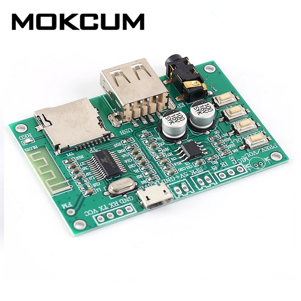 MP3 Bluetooth цифровой модуль усилителя мощности SPP Проходная Поддержка FM TF карта/U