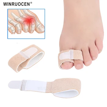 

WINRUOCEN 2 Pcs Overlapping Toe Hammer Toe Correction strap Cushion Pads Toe separation Reduce toe extrusion Heel pad sole insoles protective case