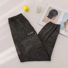 Женские весенние домашние брюки больших размеров, женские повседневные брюки с эластичным поясом, пижамы, нижнее Белье для сна, большие размеры, домашние штаны, домашняя одежда