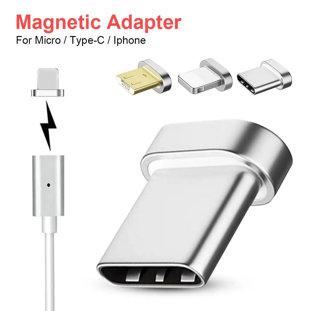 Магнитный Соединительный разъем Micro USB адаптер для быстрой зарядки двойная