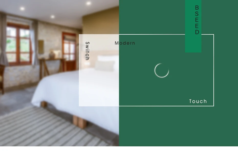 Bseed-Touch Sensor Interruptor de Luz, Impermeável Duplo