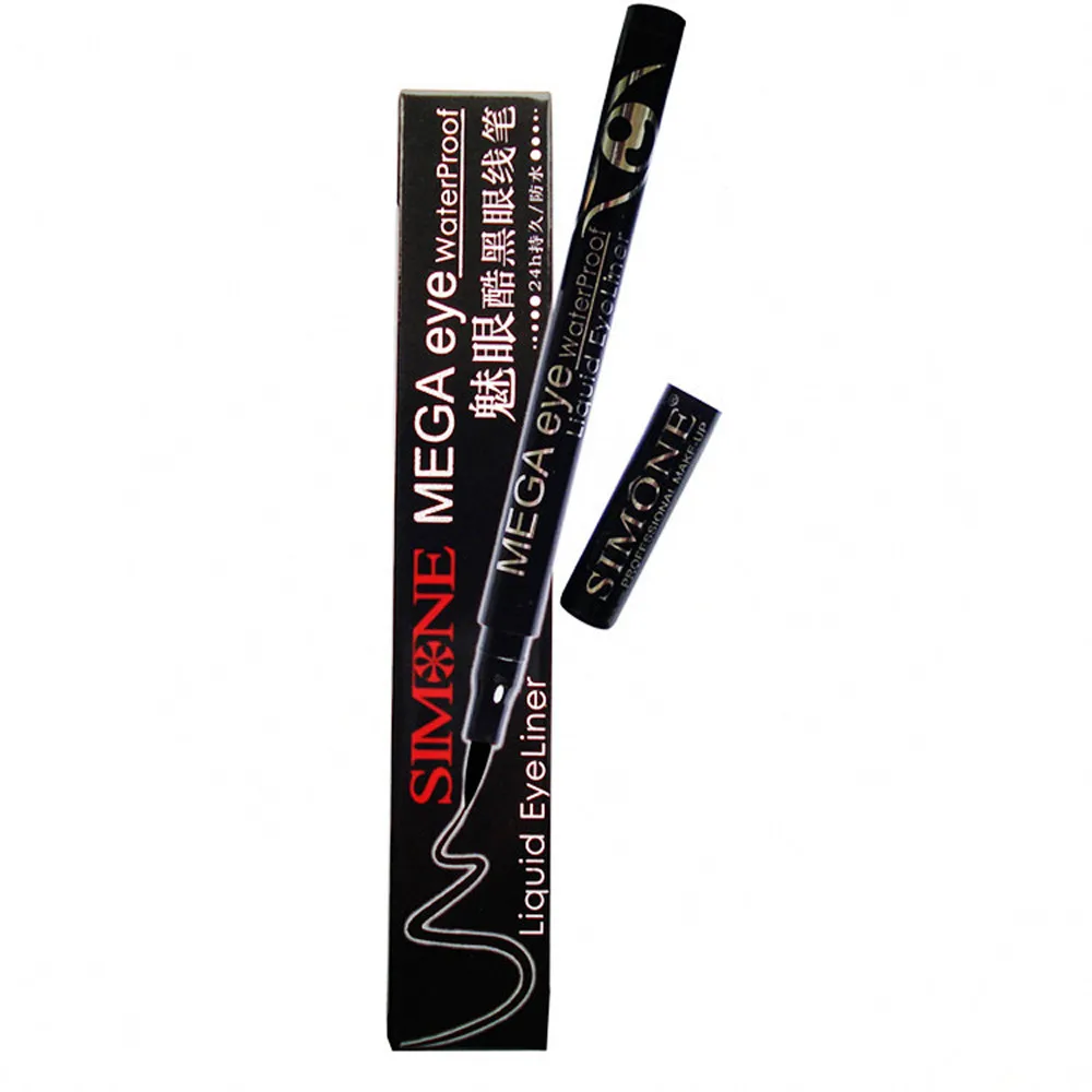 Simone Charm The Eye Cool Black жидкая подводка для глаз Водостойкая Подводка для глаз
