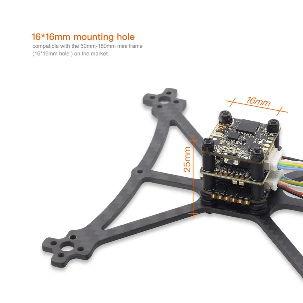 HGLRC FD413-VTX стек Fly Tower 16x16 2-4S F411 Контроллер полета 13A BLS 4в1 ESC VTX 400 МВт для RC Дрон запчасти