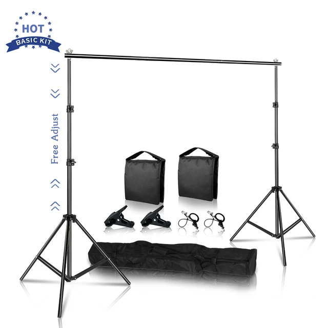 Background Stand Photography Photo Studio Backdrops Chromakey Support System Frame Carry Bag Light Kit Chroma Video With Sandbag