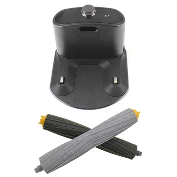 

Home Base Charging Dock and One Pair Front Rear Debris Extractor for IRobot Roomba 800, 900 Series 880 870 877 890 860 980 960 8