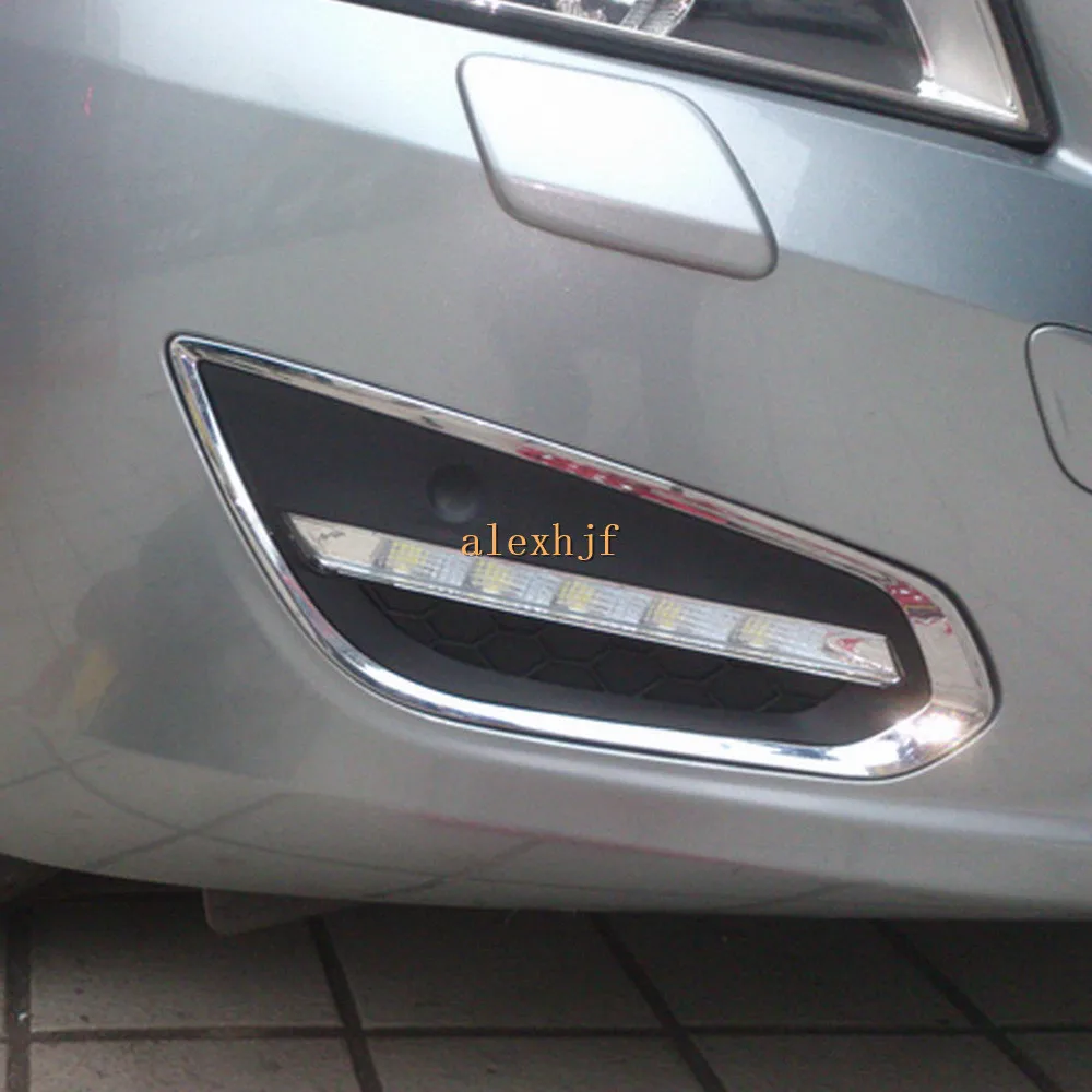 Июля King светодиодный Габаритные огни чехол для Volvo S60 V60 2011 13 6000K Белый Передний