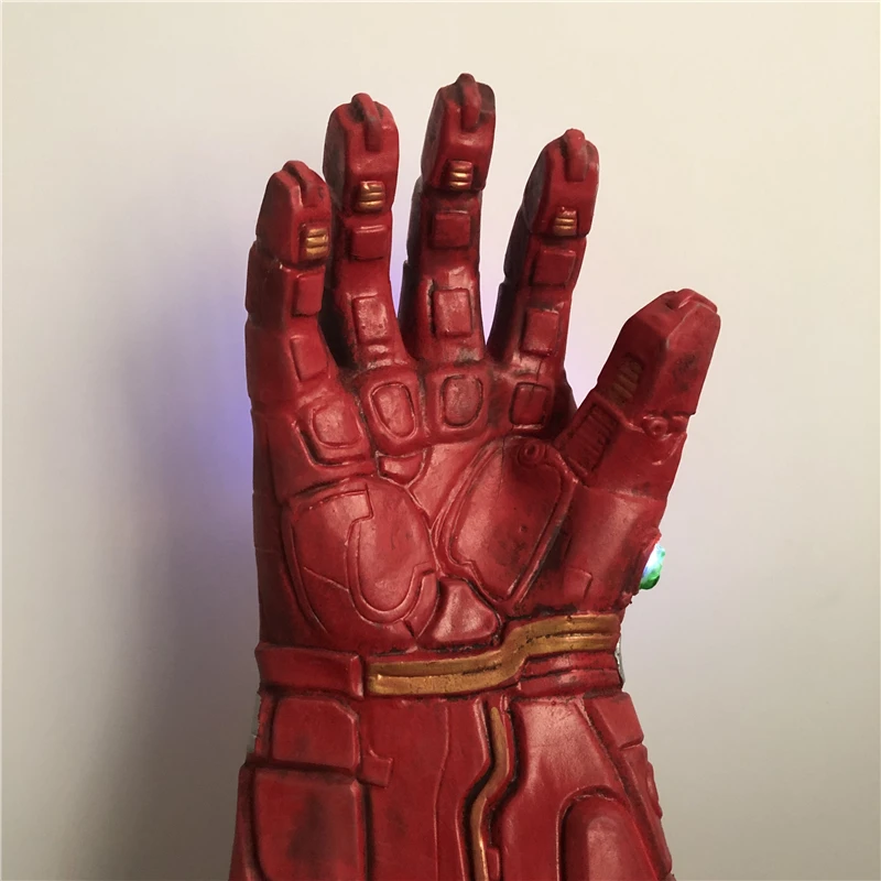 1: 1 Took Light Thanos Gauntlet Gloves Cosplay Halloween Props Costume War Endgame 4 Quantum