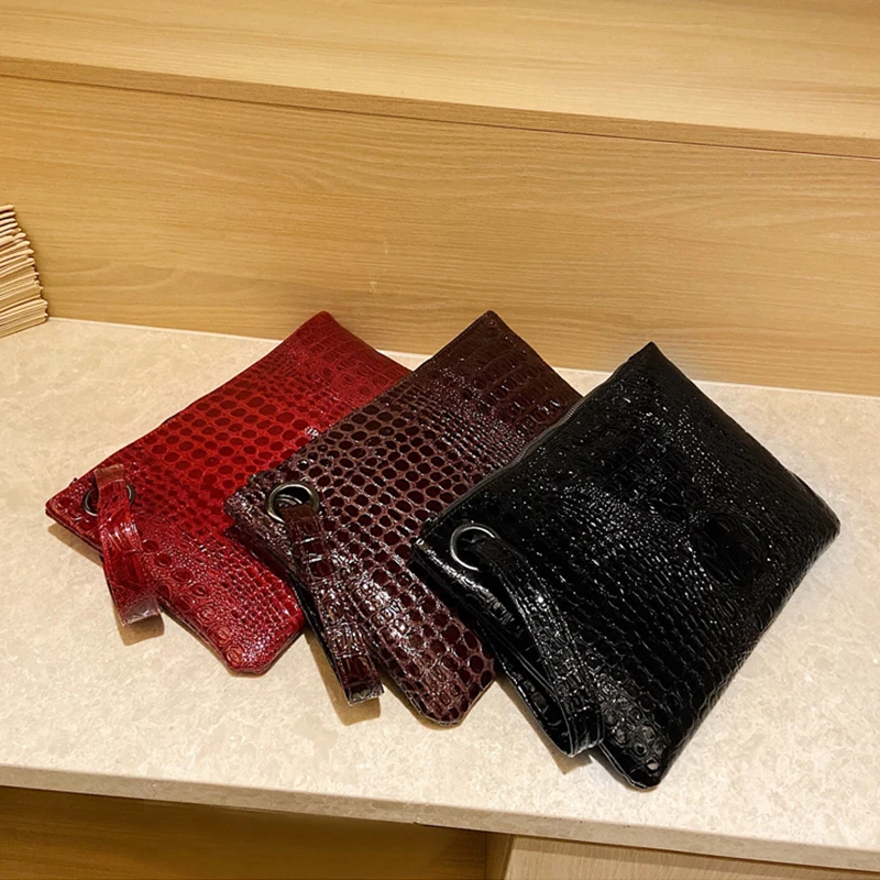 Pochette Femme, модный клатч, женская маленькая сумочка, Крокодиловая Кожа, женская сумка-клатч из искусственной кожи, Женская вечерняя сумка-конверт