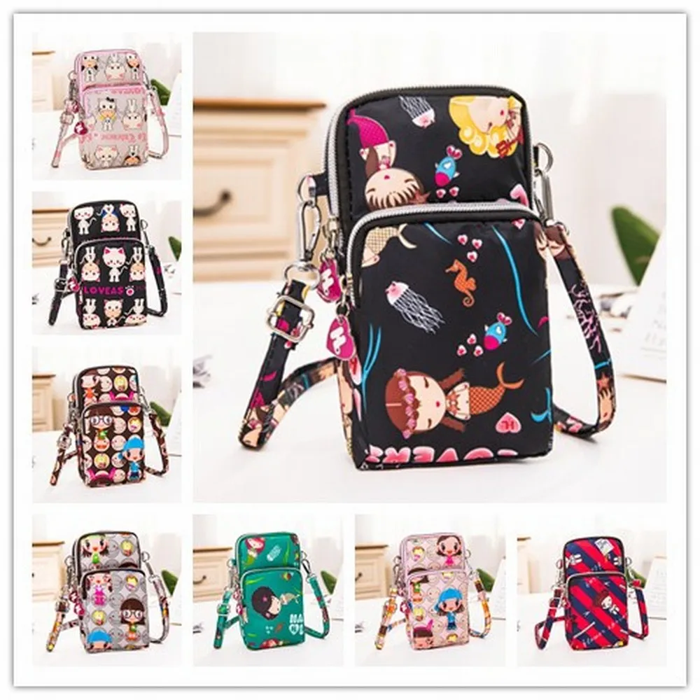 

Latest Cute Cartoon Mobile Phone Wrist Bag Cloth Waterproof Bag For Jiayu G6 G5 G4 G3C G2F G1 Shoulder Messenger Bag Cover Case
