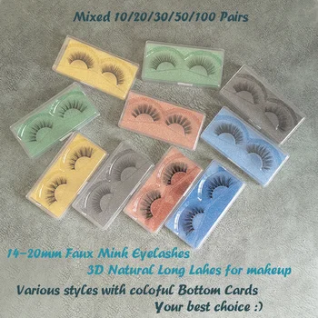 

Eyelashes 3d Mink Lashes Bulk Faux Mink 100% Hand Made False Eyelashes Natural Eyelashes Wholesale Eyelash Extension