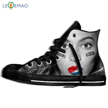Мужские кроссовки с принтом логотипа на заказ; Beyonce plimpolls; парусиновая дышащая обувь; Zapatos De Mujer; Уличная обувь