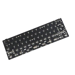 Gh60 64 minila qmk via pcb totalmente programável para diy teclado mecânico yd60mq yd64mq poker hhkb suporte led