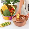 3 Pcs/Set Vegetable Slicer Drain food Vegetable Cutter Peeler With Drain Basket Multi-functional Fruit Kitchen Tool ► Photo 2/6