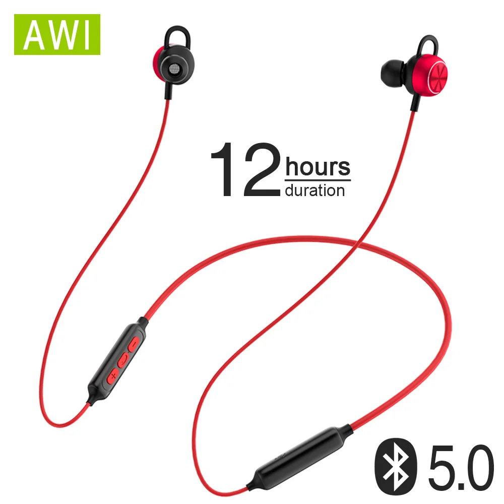 

AWI X2 Bluetooth Earphone Wireless Stereo Magnetic Sport Headset Noise canceling Earbuds for iPhone Xiaomi Samsung Ear phones