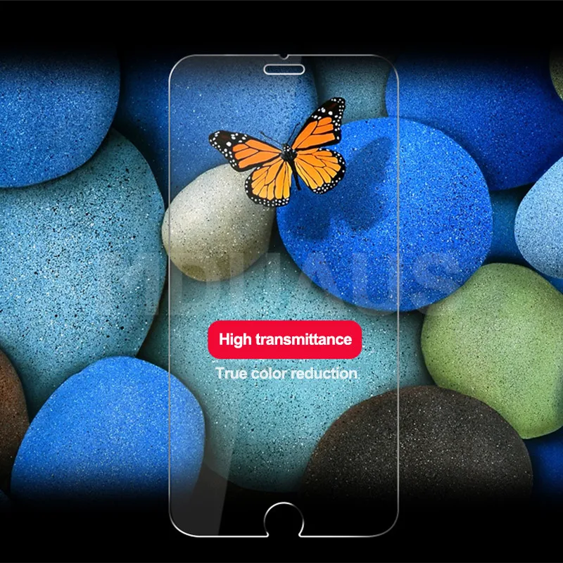 Закаленное стекло для iPhone 7 8 6 6S Plus защита экрана закаленное 9H HD защитная пленка для телефона для iPhone X XR XS Max 5 5S SE чехол