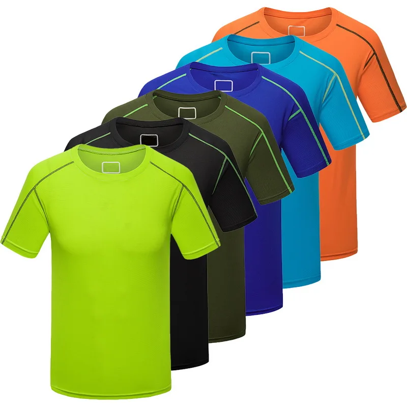 

Men Running T-shirt Tights Fitness Gym Top Tees Shirt Fitness Workout Gym Quick Dry Homme Soccer Sport T Shirts