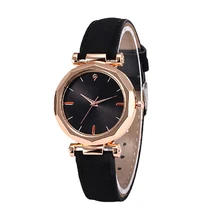 

Hot Fast Fashion Women Leather Casual Watch Luxury Analog Quartz Crystal Wristwatch Quartz Wrist Watches Women Valentine Giift