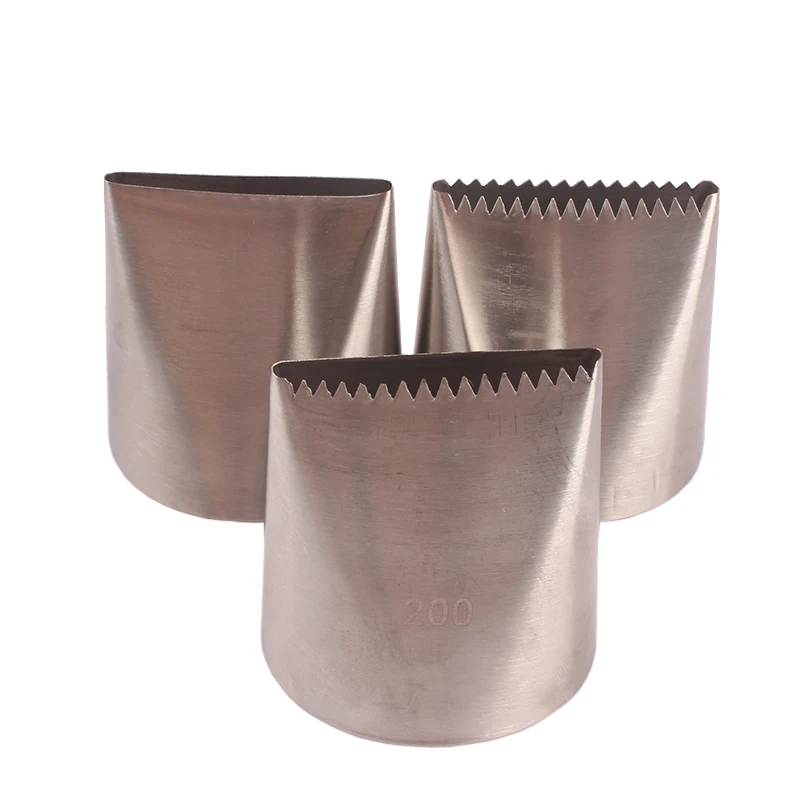 

3PCS Extra Large Icing Piping Nozzles Cake Decorating Pastry Tip Sets stainless Steel Nozzle Set DIY bake Decorating Tips
