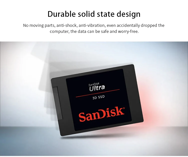 Sandisk Внутренний твердотельный накопитель ULTRA 3D SSD 250 ГБ 500 Гб 2,5 дюйма SATA III HDD жесткий диск HD SSD Ноутбук PC 1 ТБ