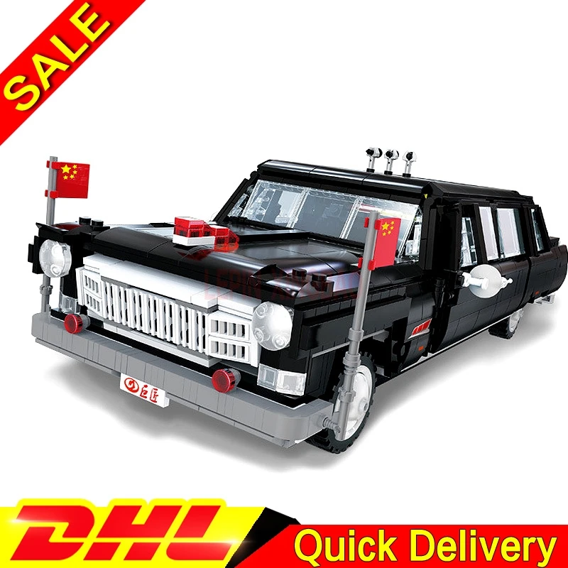 

XingBao Block 03003 Genuine Creative MOC Technic Kits HongQi Master Car Building Blocks Bricks leleings ChristmasToys Model