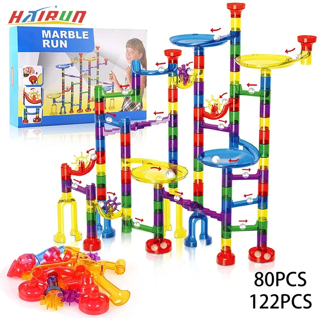Marble Run Maze Balls Track Building  Assembly Set STEM Learning Toy Maze Balls Track Blocks Children Educational Creative Toy 1