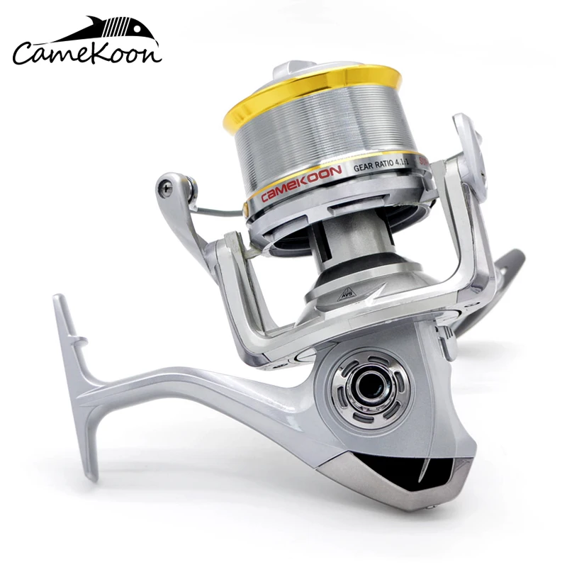 camekoon 5.5:1 4.7:1 high speed saltwater surf fishing coil 35kg max drag  power spinning reel aluminum spool sea pike bass wheel - AliExpress