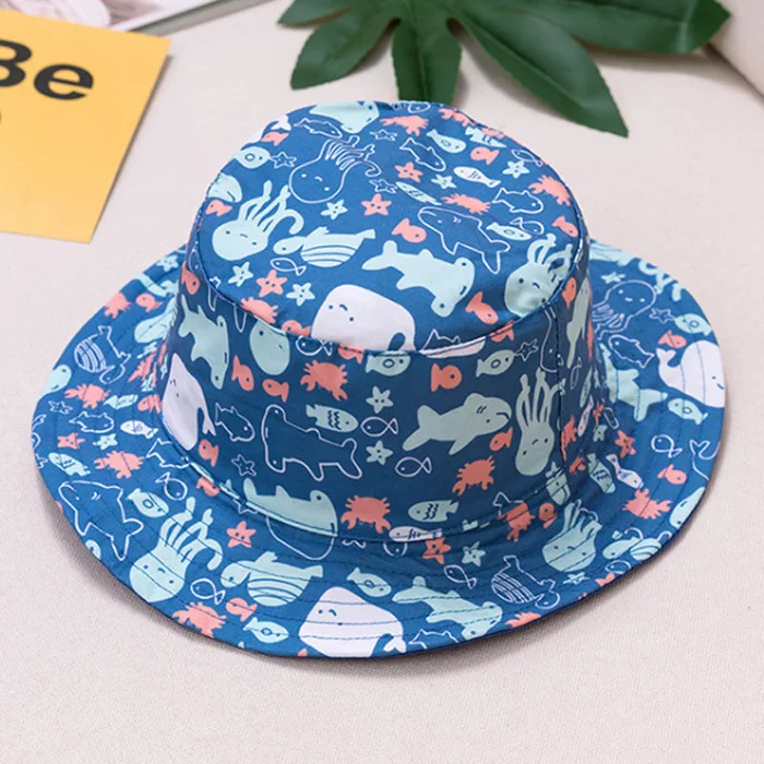 Style G Шляпа для маленьких мальчиков и девочек, детская кепка для детей, хлопковая шляпа для рыбалки, широкополая шляпа от солнца для мальчиков и девочек, модная мультяшная кепка для детей от 6 месяцев до 12 лет - Цвет: Style G