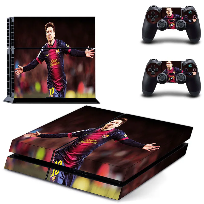 Lionel Messi PS 4 стикер s PS4 Виниловая наклейка для кожи Play station 4 Pegatinas Adesivo для консоли playstation 4 и 2 контроллера - Цвет: DPTM0120