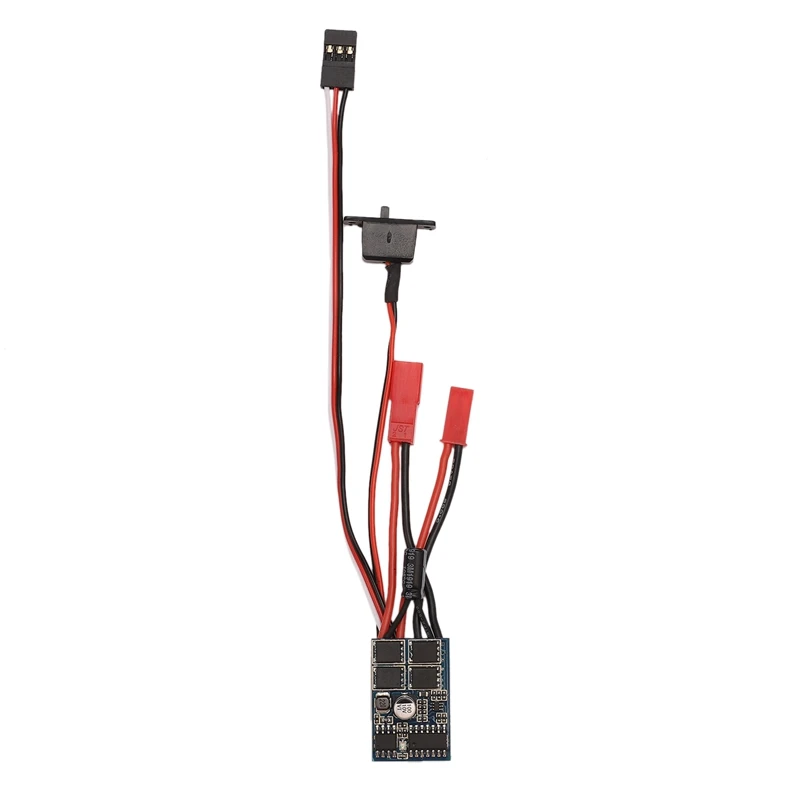

RC Car 10A Brushed ESC Two Way Motor Speed Controller No Brake for 1/16 1/18 1/24 1/28 Car Boat Tank
