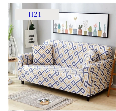 Эластичный тканевый чехол для дивана с цветочным принтом, все включено, чехол для дивана, полотенце, чехлы для диванов, Защитные чехлы для мебели - Цвет: H21