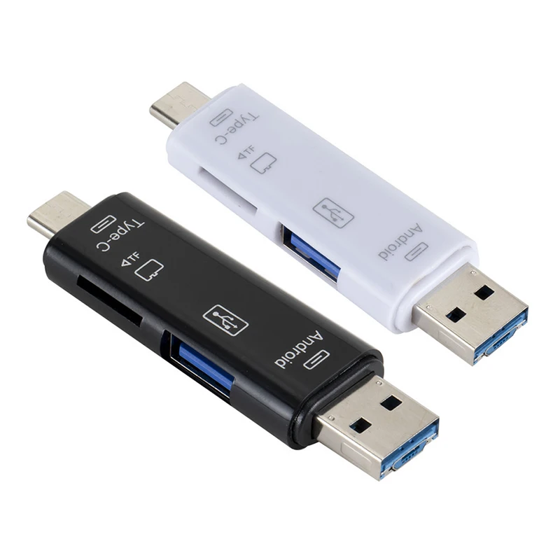 A Все в одном устройство для чтения карт памяти для Android OTG Micro usb type C USB C TF кардридер адаптер для Android ПК ноутбук компьютер - Цвет: A