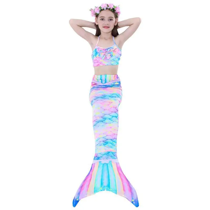 

Mermaid Clothes Bathing Suit Children People Fish Tail Fishtail Skirt Girls Princess of Seaside Tour Bathing Suit Beach Swimwear