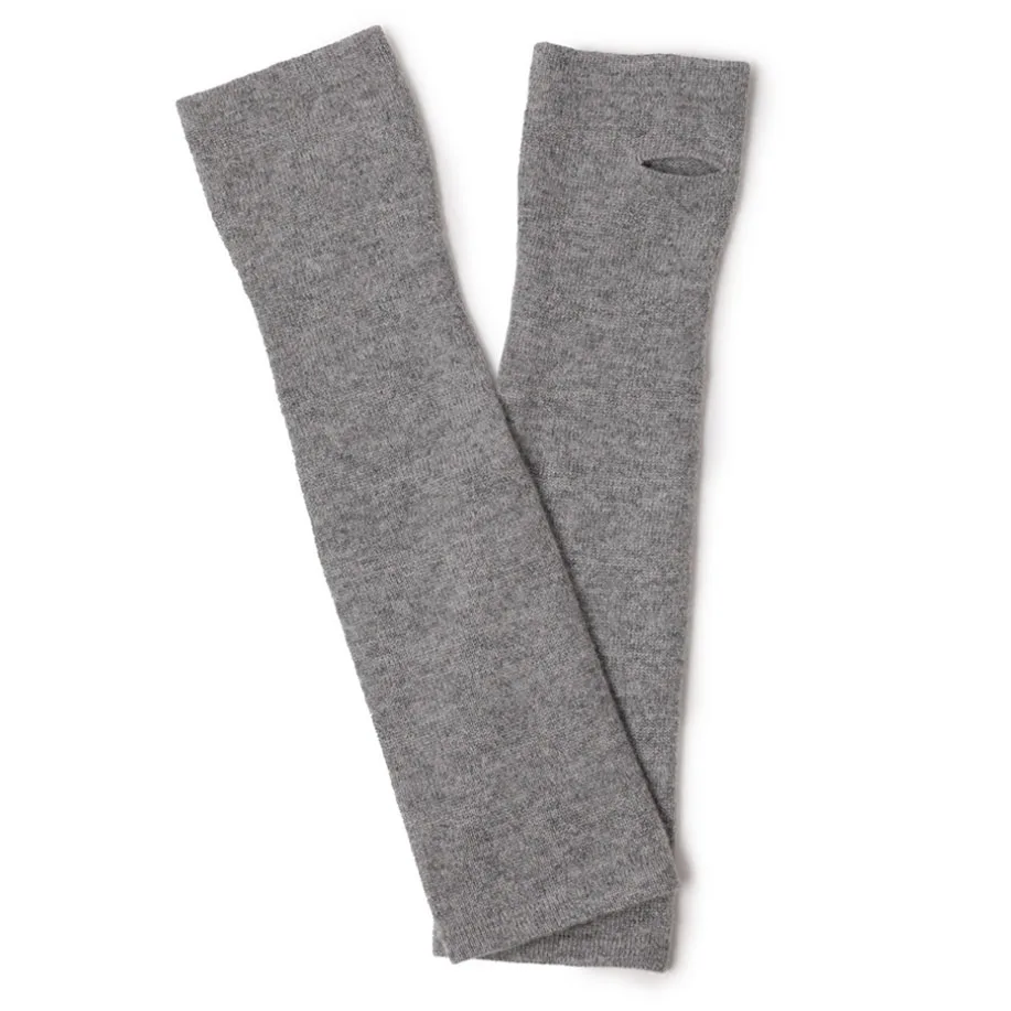 CAVME 3 Gray Вязаные кашемировые перчатки для женщин, женские перчатки, однотонные кашемировые перчатки, теплые зимние перчатки 36 см 30 г - Цвет: CAVME 3 Gray