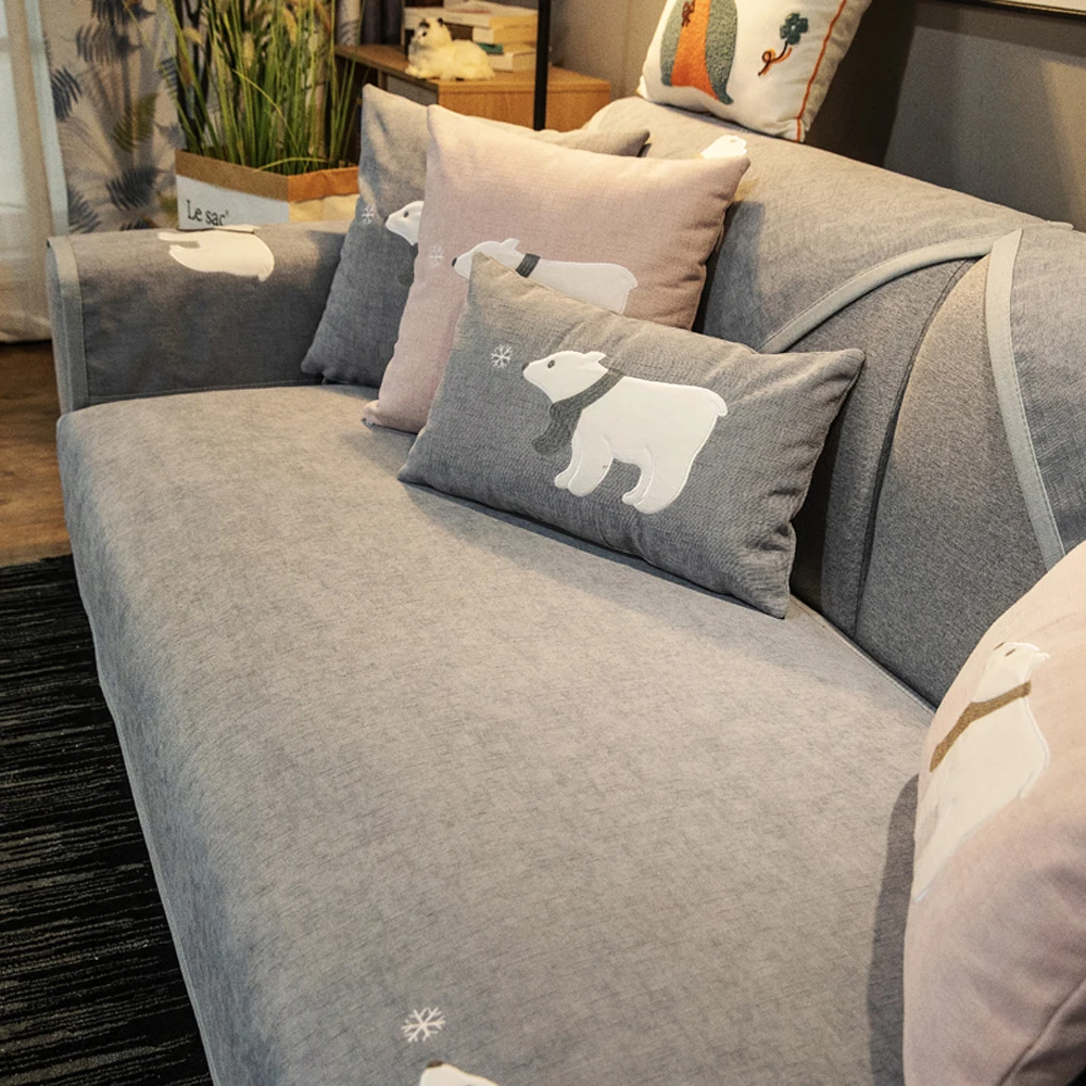 7 Colors Sofa Couch Cover for Living Room Towel Cushion Modern Corner Seat Covers Universal Slipcover Pad Sectional | Дом и сад