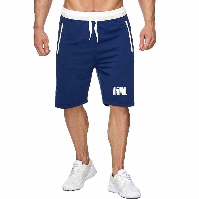 blue-white Крутой теплый тренажерный зал baumwolle kurz masculino laufsport Бег Спорт фитнес бодибилдинг спортивные herren спортивные тренировки k - Цвет: blue-white