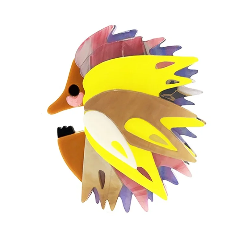 

Blucome Acrylic Animal Hedgehog Brooch Women’s Brooch for Coat Suit Bag Hijab Laple Pins Badage Casual Jewelry New Year Gifts.