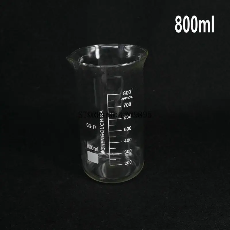

1Pc/lot 50ml-2000ml Thickened Transparent Glass Tall Form Glass Beaker, Higher Beaker with spout for Laboratory
