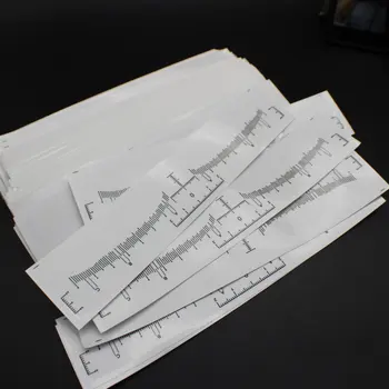 

100 pcs Ruler Microblading Tebori Disposable Accurate Permanent Makeup Eyebrow Shaping Tools Eyebrow Measurement Ruler Sticker
