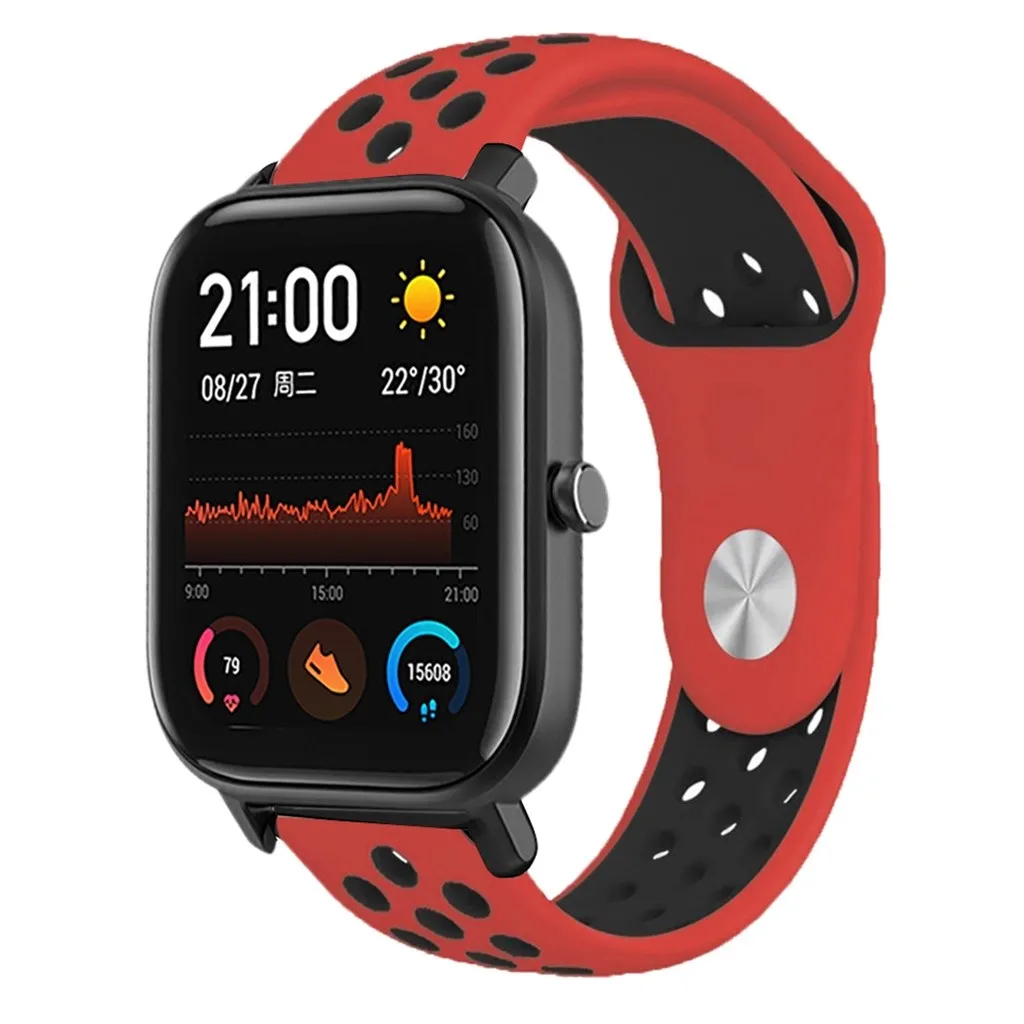20 мм силиконовый ремешок для часов для Xiaomi Huami Amazfit GTS/Bip Lite, браслет, умный ремешок для часов, сменный Браслет Correa